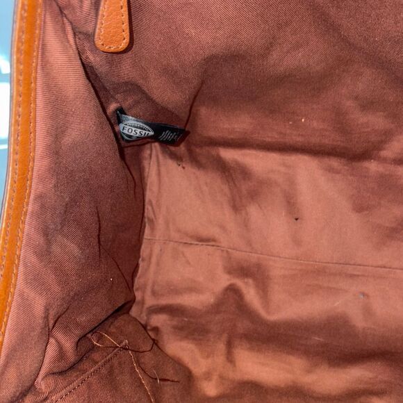 Fossil Purse Handbag Tessa Leather Satchel Shoulder Bag Pocketbook - Picture 13 of 16